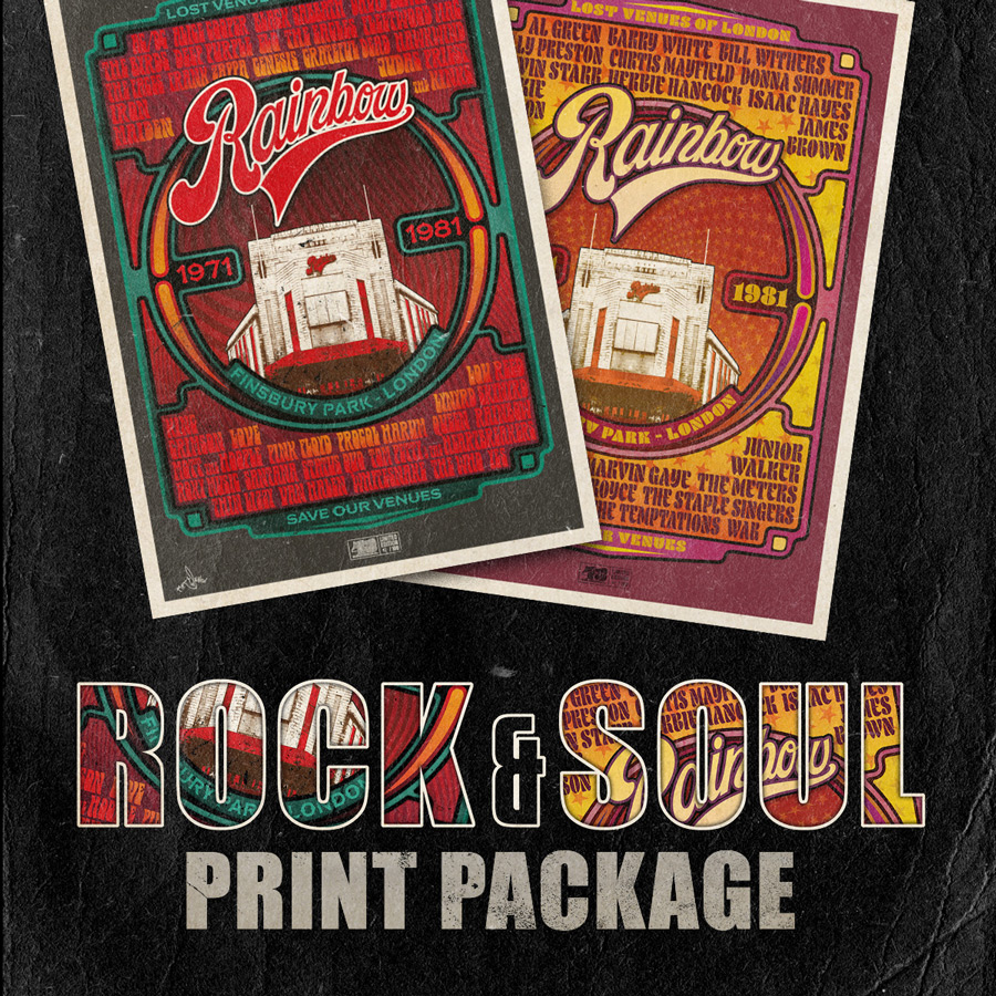 ONLY ROCK'N'SOUL EDITION 50x70CM POSTER PRINTS - Pub Scrawls